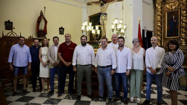 Paco Núñez, este domingo en Campo de Criptana (Ciudad Real) ha asistido a la traída del Santísimo Cristo de Villajos