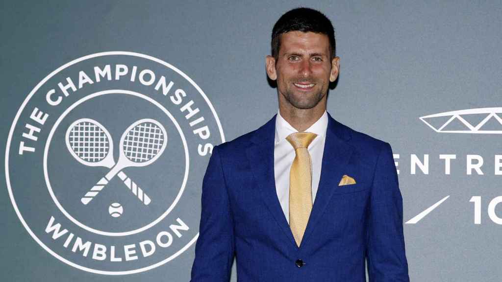 Novak Djokovic en Wimbledon.