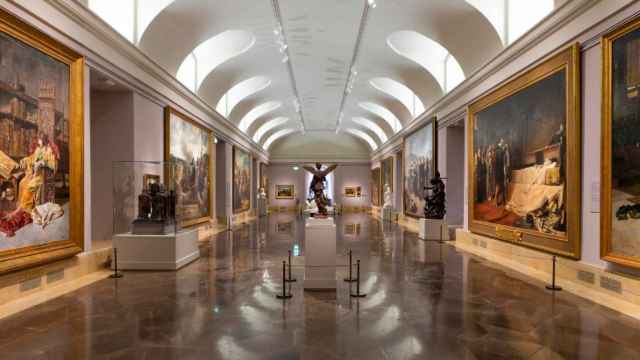 Imagen desde el interior del Museo del Prado.