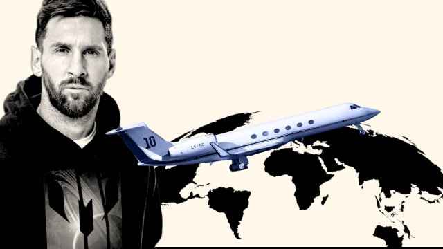 Los viajes del avión privado de Leo Messi