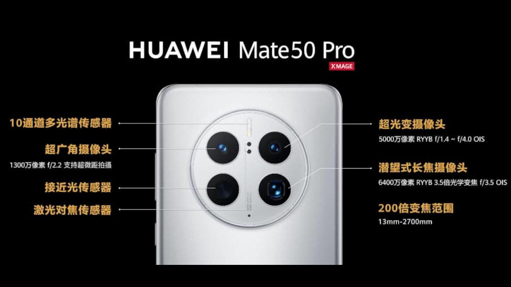 Huawei Mate 50 y Huawei Mate 50 Pro: características, precio y ficha técnica