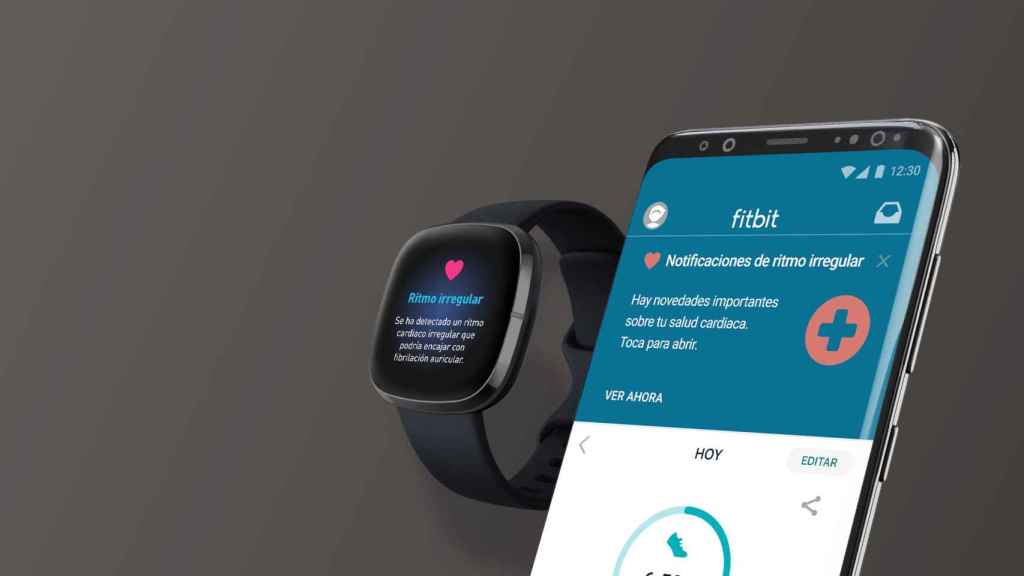 The wearable and the Fitbit app will inform us of heart problems