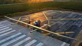 El dron solar Morning Star 50 tras su vuelo inaugural