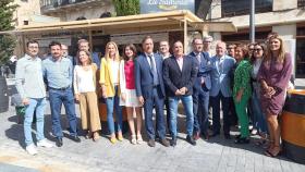 Inauguración de las casetas de feria en la plaza del Mercado