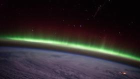 Fotografía de una aurora tomada por la NASA