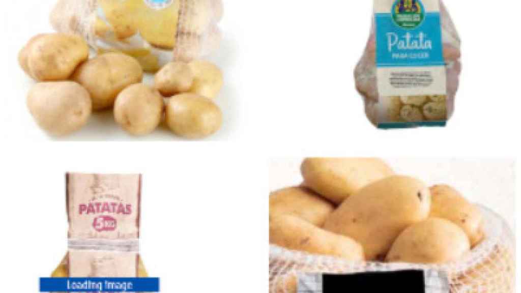 Patatas de los diferentes supermercados.