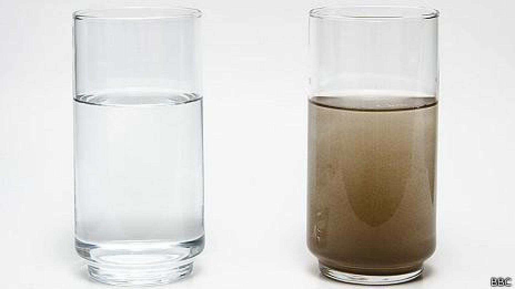 Мутный цвет воды. Стакан с чистой и грязной водой. Грязная вода в стакане. Мутная вода в стакане. Стакан с мутной жидкостью.