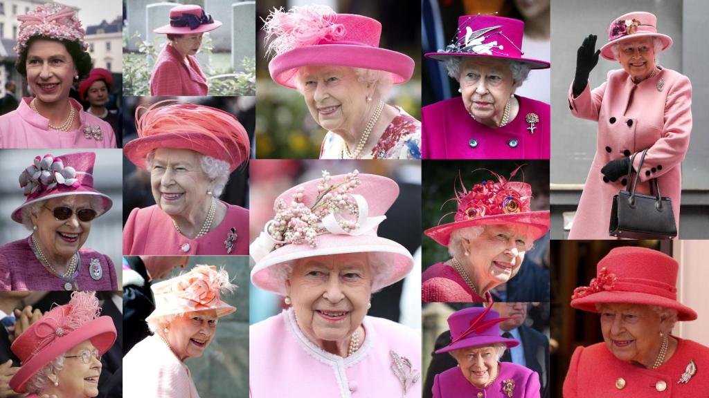 El rosa era, sin duda, el color favorito de Isabel II. En todos sus tonos e intensidades.