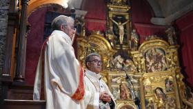 El arzobispo de Valladolid, Luis Argüello, en la misa en honor a la Virgen de San Lorenzo