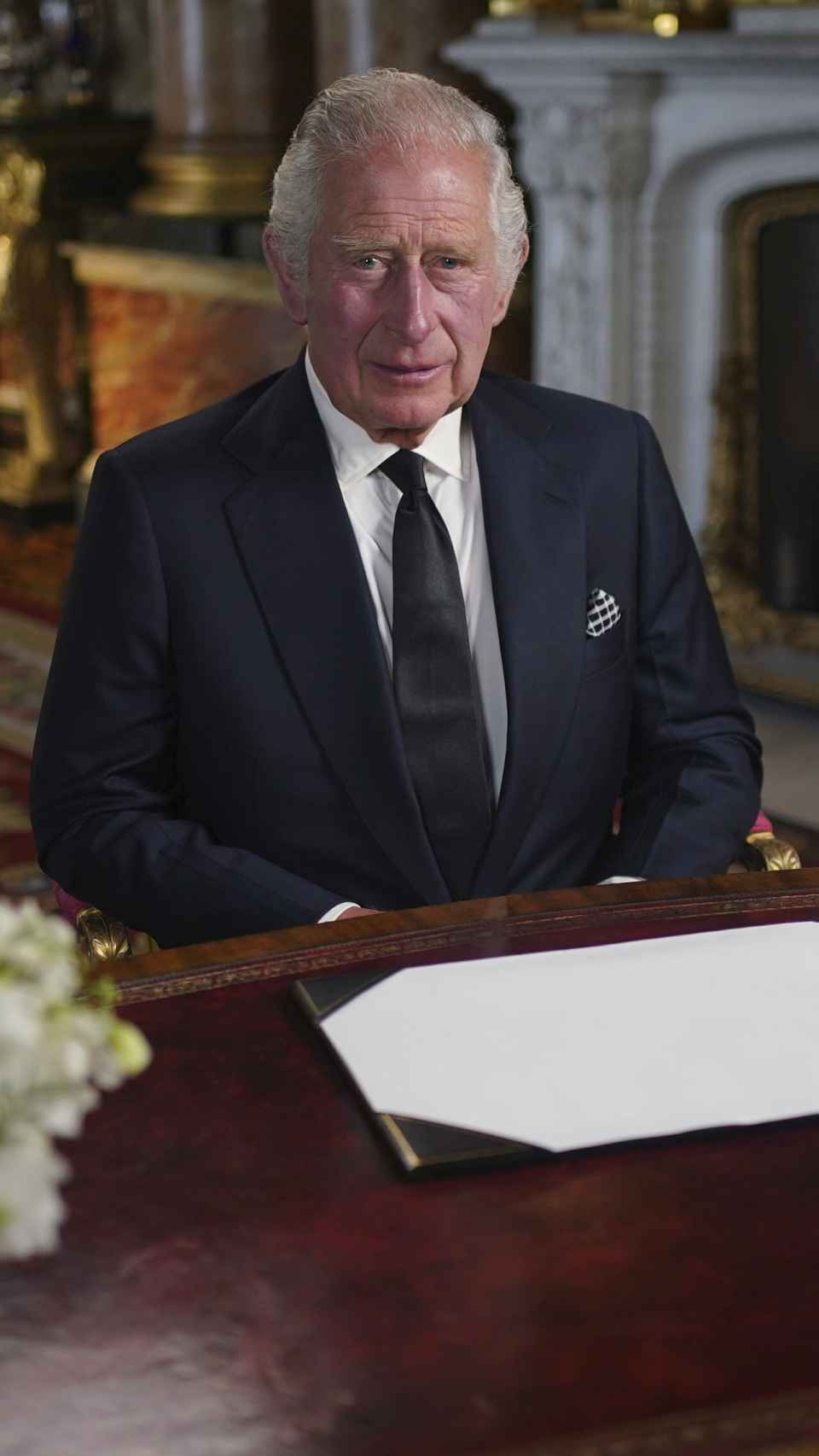 Carlos III en su primera imagen como Rey, este viernes 9 de septiembre de 2022.
