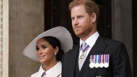 El príncipe Harry y su esposa, Meghan Markle, en Londres el pasado mes de junio.