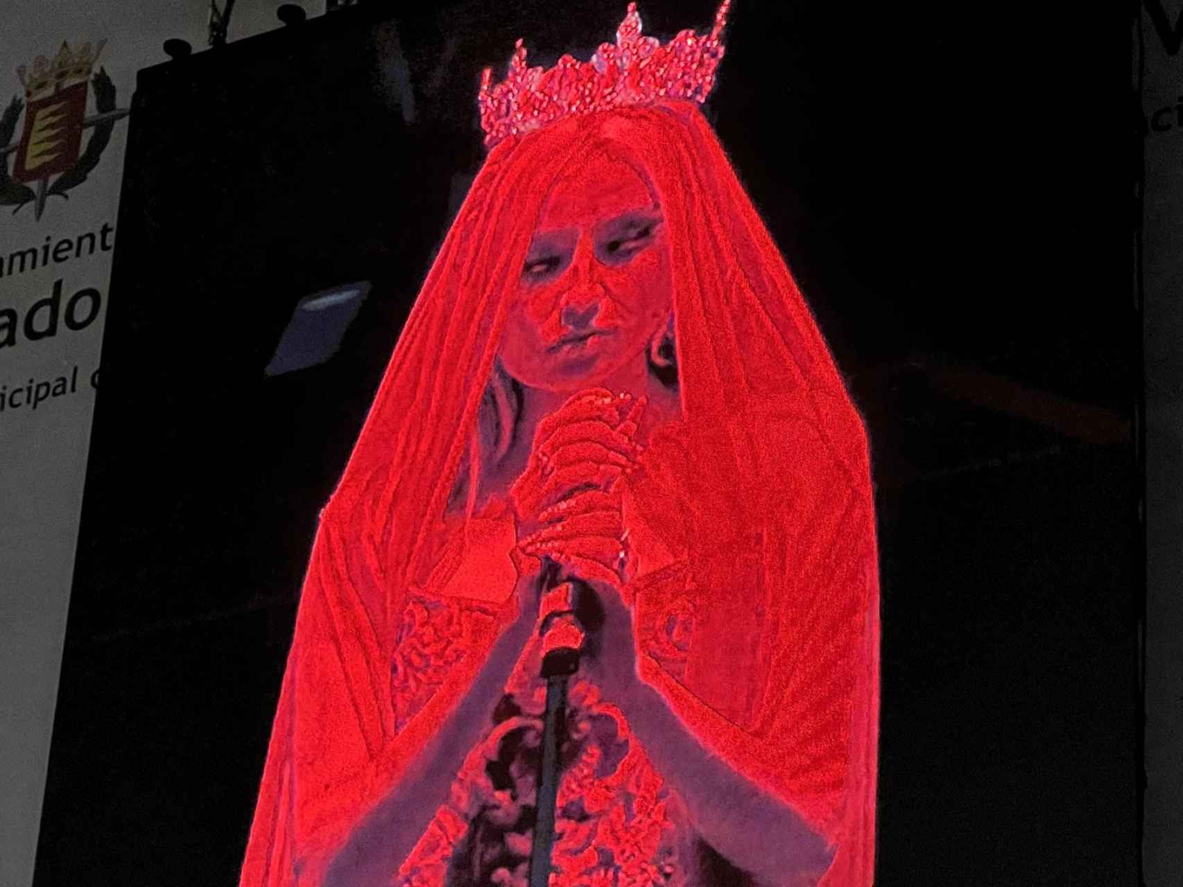 La imagen del concierto de Ani Queen publicada por Óscar Puente.