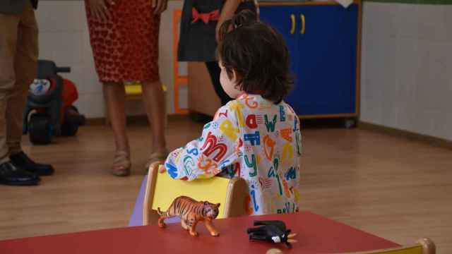 Primer día de las aulas de 2 a 3 años en el CEIP Arias Gonzalo (Zamora)