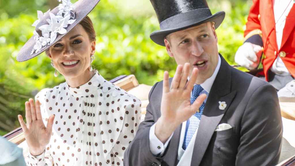 Kate Middleton y Guillermo de Inglaterra en un acto público en Ascot, en junio de 2022.