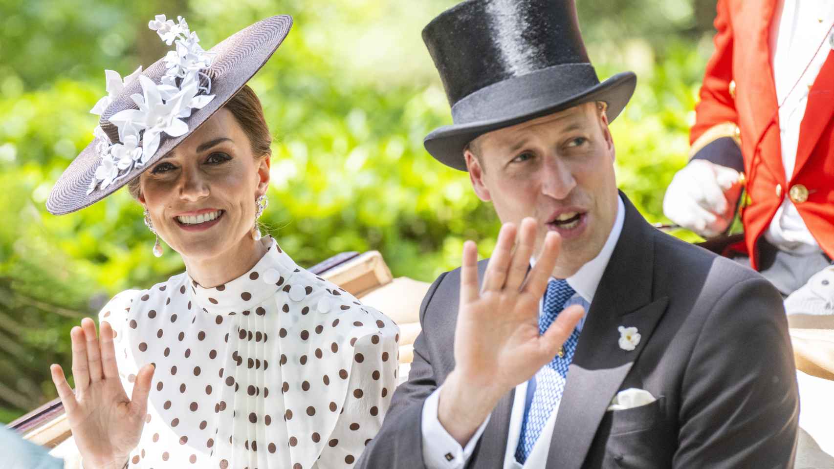 Kate Middleton y Guillermo de Inglaterra en un acto público en Ascot, en junio de 2022.