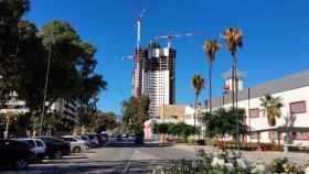 Imagen de las torres que AQ Acentor construye en el barrio de Martiricos, en Málaga.