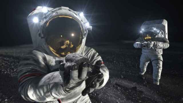 Recreación de cómo serán los próximos trajes de los astronautas en la Luna