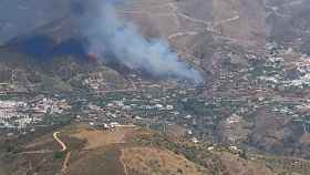 Incendio forestal en Canillas de Albaida.