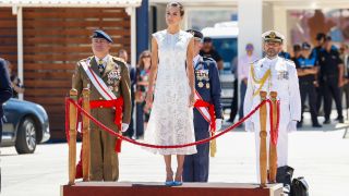 La reina Letizia entrega de la bandera nacional a la Fuerza de Guerra Naval Especial