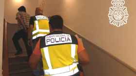 Momento de la detención del delincuente sexual en las Ferias de Salamanca
