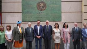 Inauguración de la placa en el convento de San Francisco de Valladolid