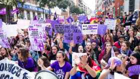 Manifestación feminista en Madrid