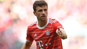 Thomas Müller, en un partido del Bayern Múnich de la temporada 2022/2023