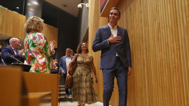 El presidente del Gobierno, Pedro Sánchez, este lunes en el Congreso de los Diputados.