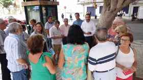 Presentación de la campaña del PSOE 'Quiero mi barrio como calle Larios'.