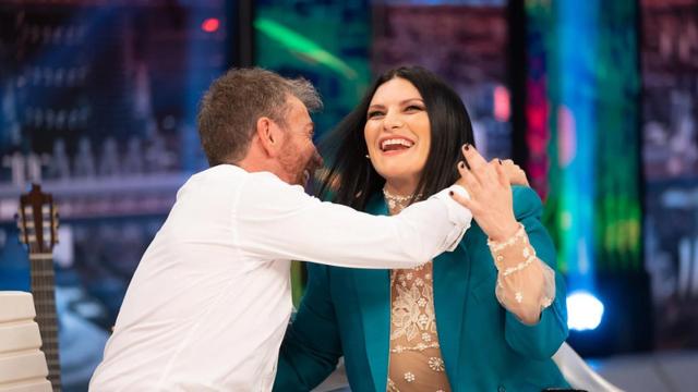 Laura Pausini en ‘El Hormiguero’ junto a Pablo Motos