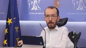 Echenique durante una de sus intervenciones.