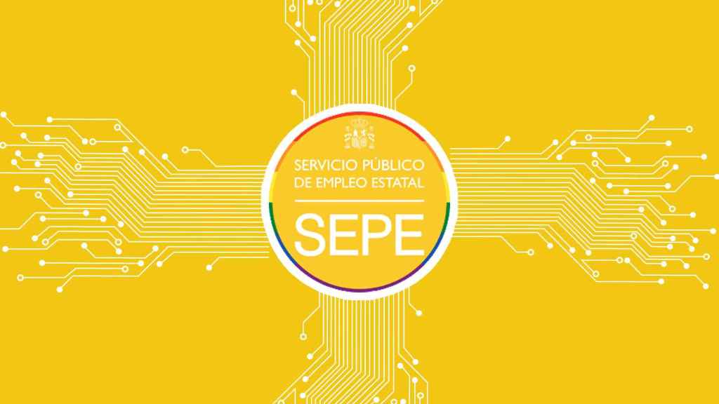 Fotomontaje con el logo del SEPE.