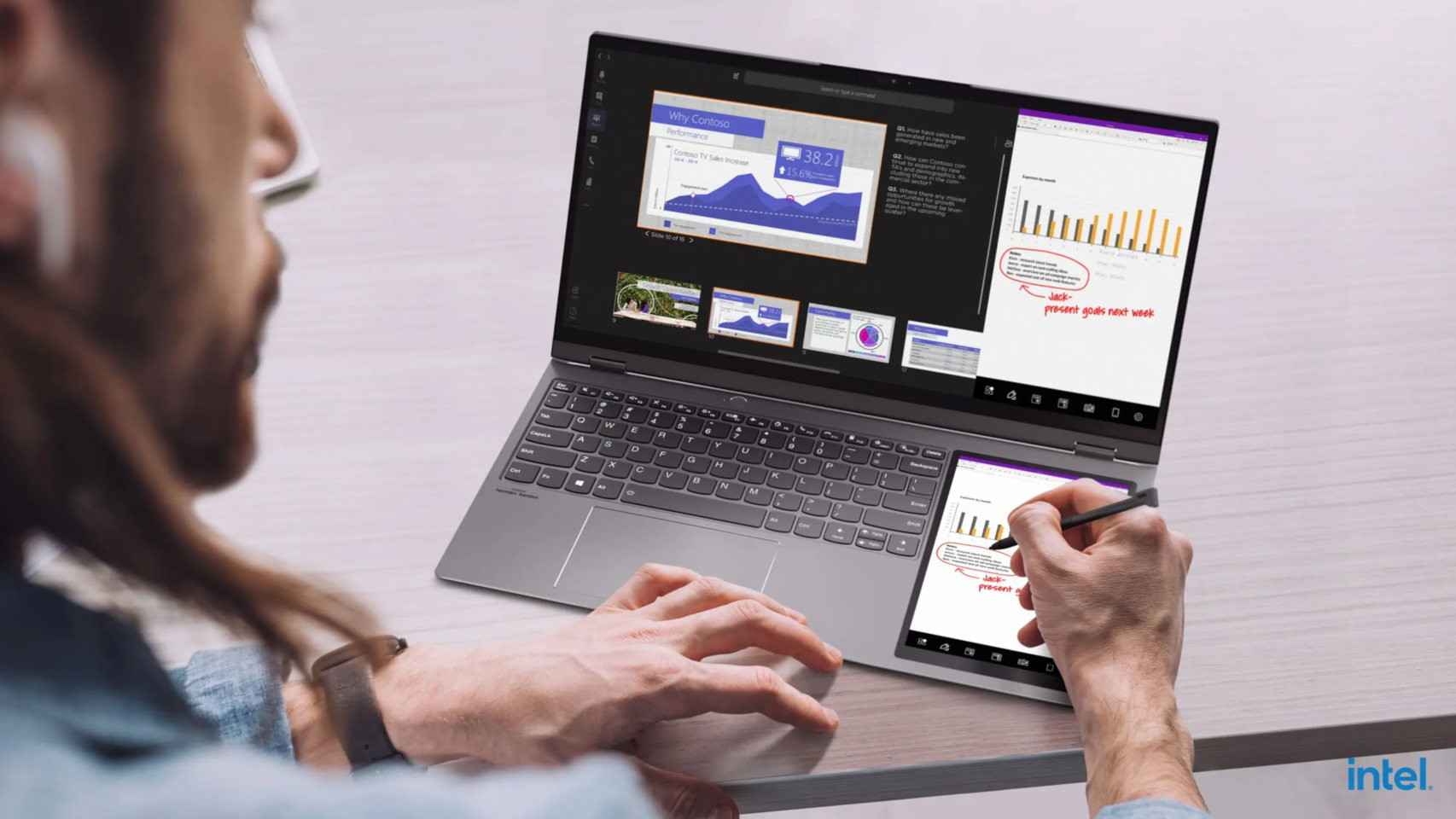 La nueva locura de Lenovo es un portátil con una tablet de 8 pulgadas  integrada con el teclado