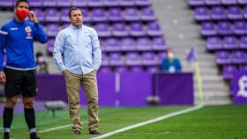 Sergio González en su etapa como entrenador del Real Valladolid