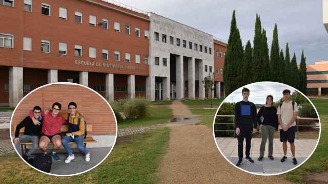 Estudiantes de primero en el Campus Miguel Delibes de la Universidad de Valladolid