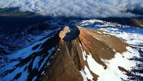 El cráter del volcán Teide en la isla de Tenerife.