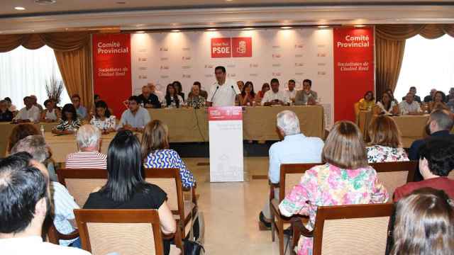 El secretario general del PSOE de Ciudad Real, José Manuel Caballero, en el Comité Ordinario Provincial.