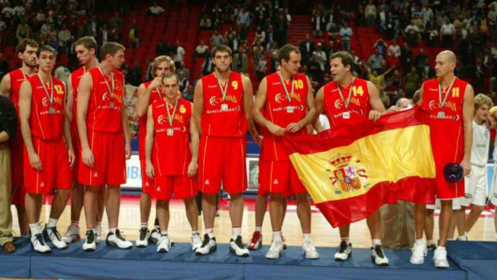 La selección española de baloncesto, plata en el EuroBasket 2003