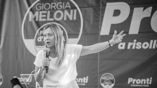 La candidata del partido de ultraderecha Fratelli, Giorgia Meloni.