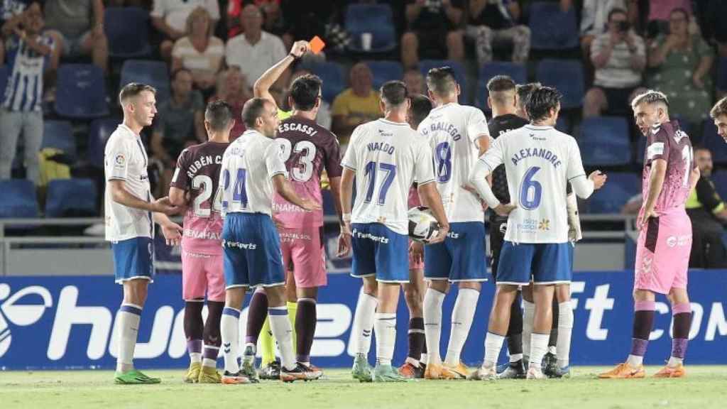 Momento del Tenerife vs. Málaga CF