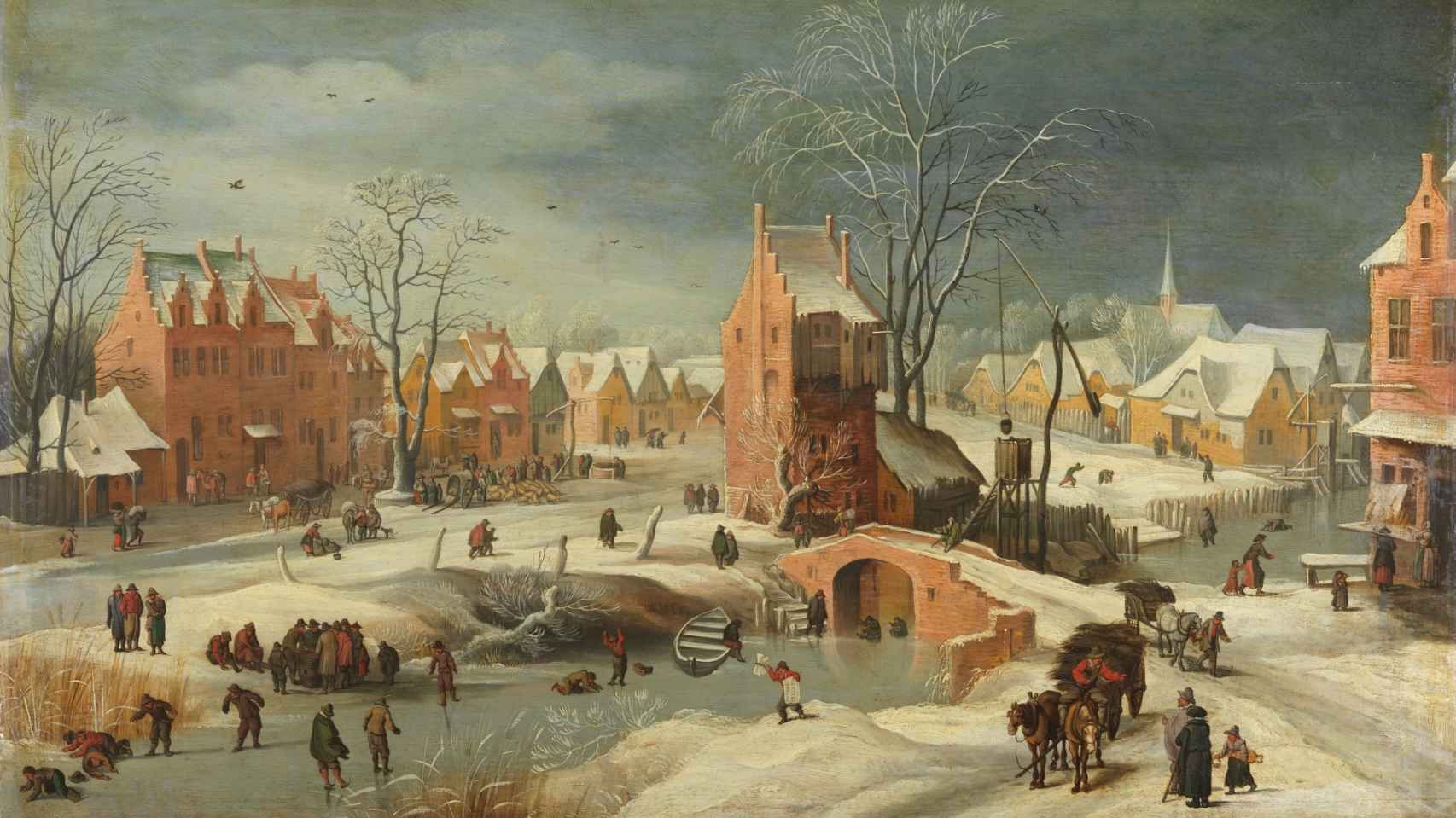 'Paisaje nevado', lienzo atribuido a Jan Brueghel el Joven.