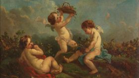 'Amorcillos vendimiando', de François Boucher (copia), es una de las obras entregadas por la Comisaría General al Museo del Prado