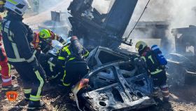 Accidente. Foto: Consorcio Provincial de Extinción de Incendios y Salvamentos de Toledo.