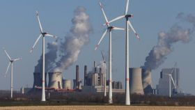 Planta de energía eólica de la empresa de servicios públicos alemana RWE.
