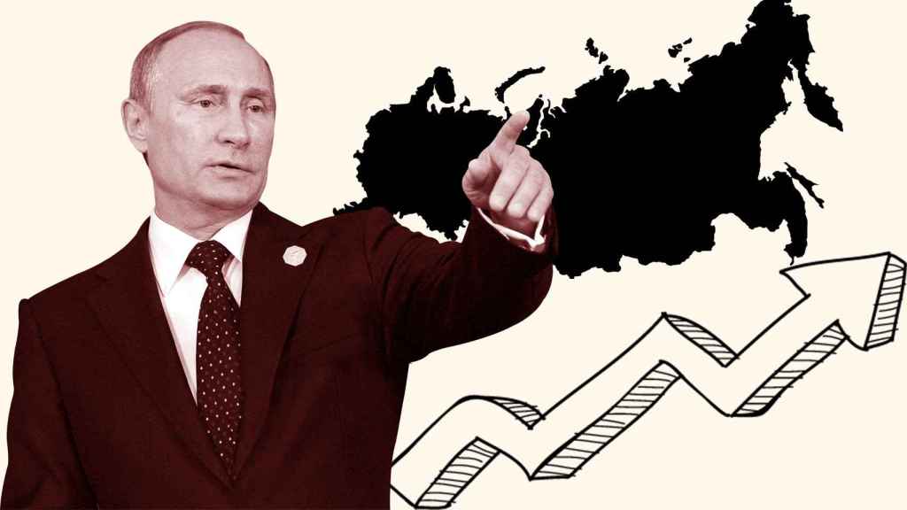 Fotomontaje con el presidente Vladimir Putin.
