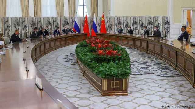 Reunión de Vladimir Putin y su homólogo chino Xi Jinping el pasado 15 de septiembre.