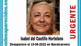 Isabel del Castillo, desaparecida en Navalcarnero.
