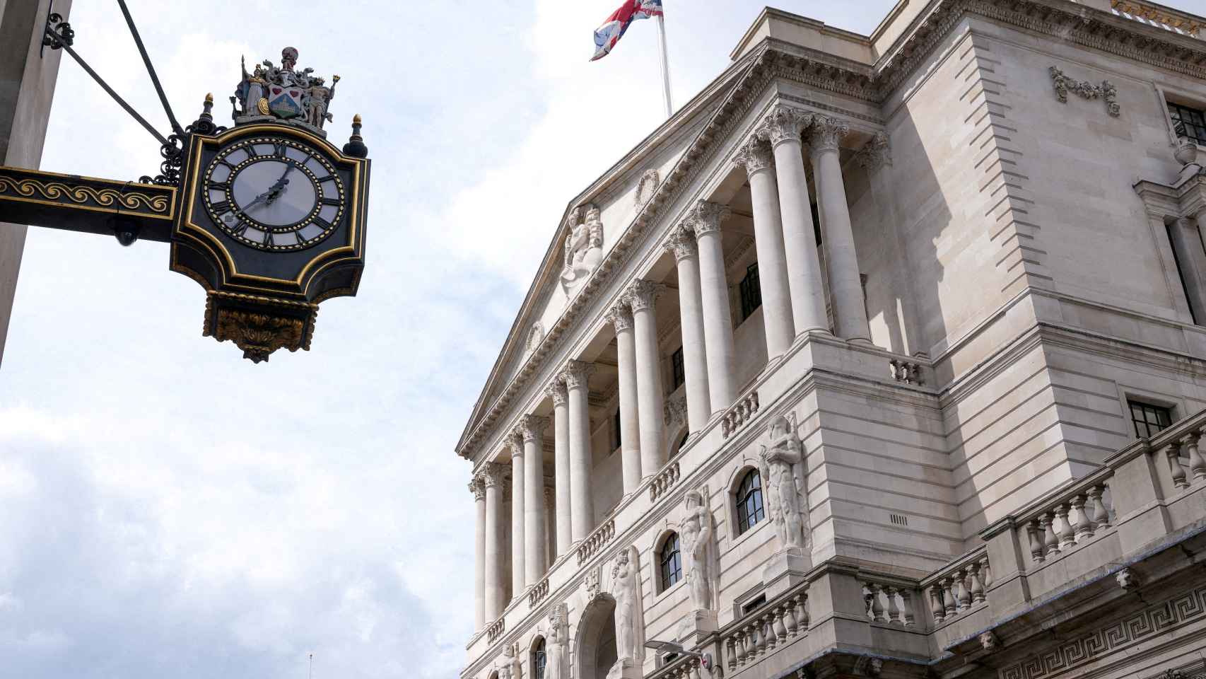 Vista general del edificio del Banco de Inglaterra en Londres.