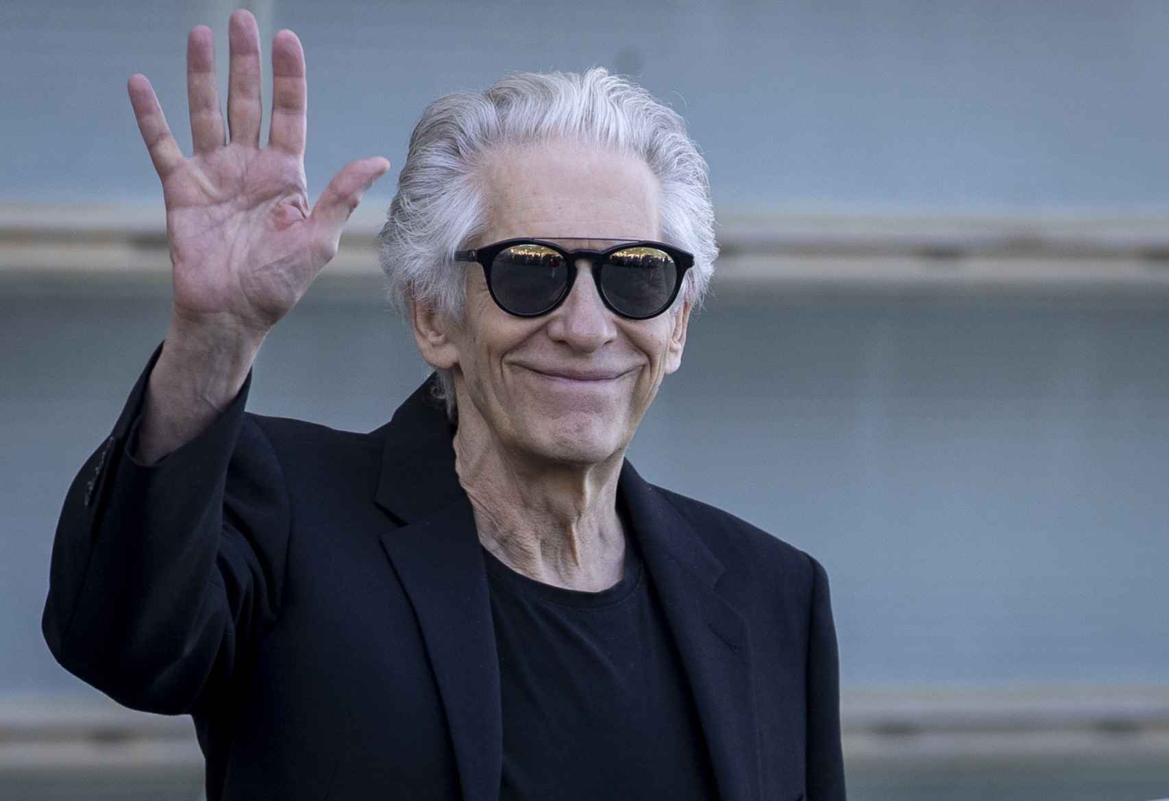 El director canadiense David Cronenberg posa  en la 70 edición del Festival de Cine de San Sebastián.