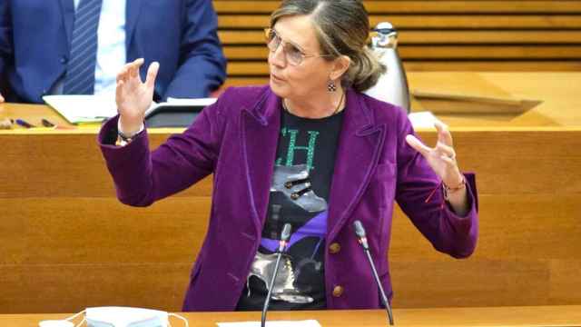 La portavoz del PP en las Cortes valencianas, Elena Bastidas, en una intervención anterior.